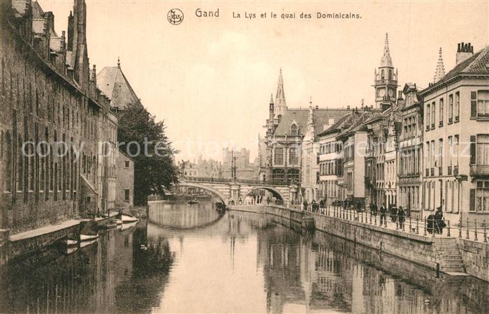 Gand Belgien La Lys et le Quai des Dominicains Serie 3 No 12