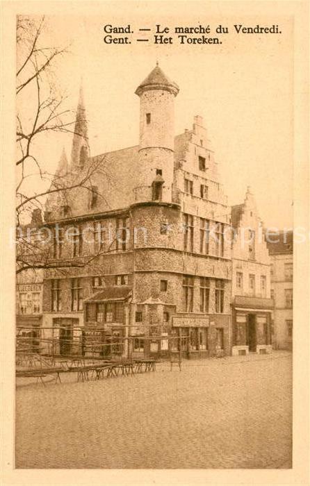 Gand Belgien Marché du Vendredi