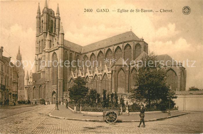 Gand Belgien Eglise de Saint Bavon Chevet