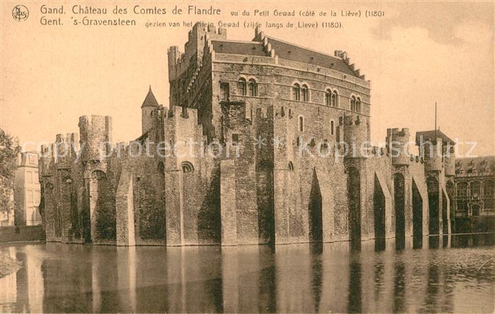Gand Belgien Chateau des Comtes de Flandre