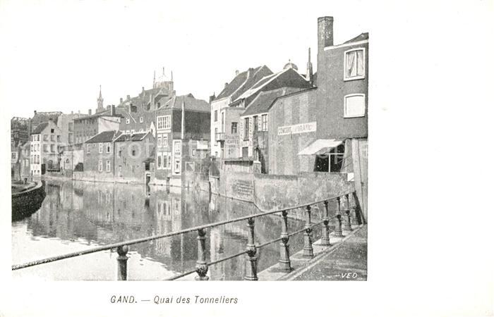 Gand Belgien Quai des Tonneliers