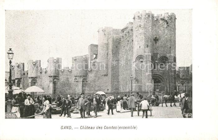 Gand Belgien Chateau des Comtes Marché
