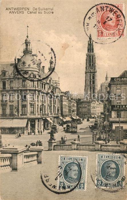 Anvers Antwerpen Canal au Sucre Eglise