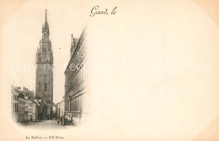 Gand Belgien Le Beffroi Glockenturm
