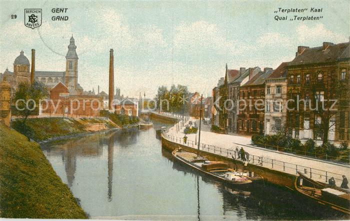 Gand Belgien Quai Terplaten