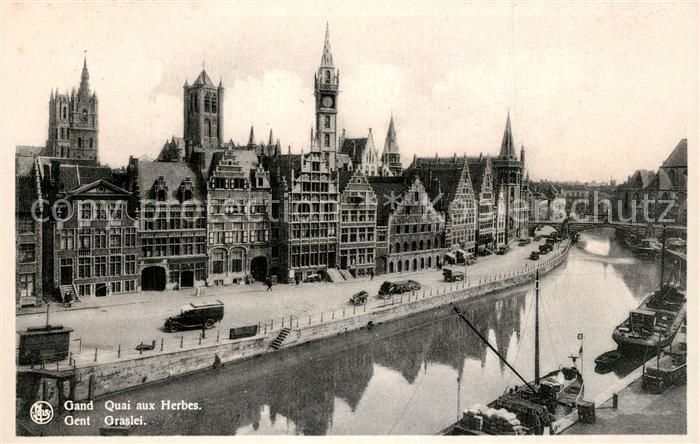 Gand Belgien Quai aux Herbes