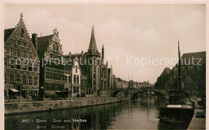 Gand Belgien Quai aux Herbes