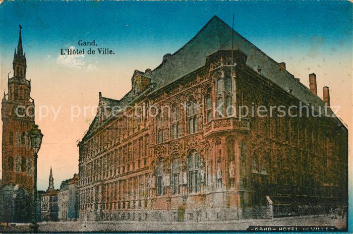 Gand Belgien Hotel de Ville Rathaus