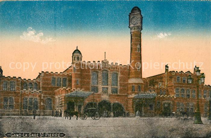 Gand Belgien La Gare Saint Pierre Bahnhof
