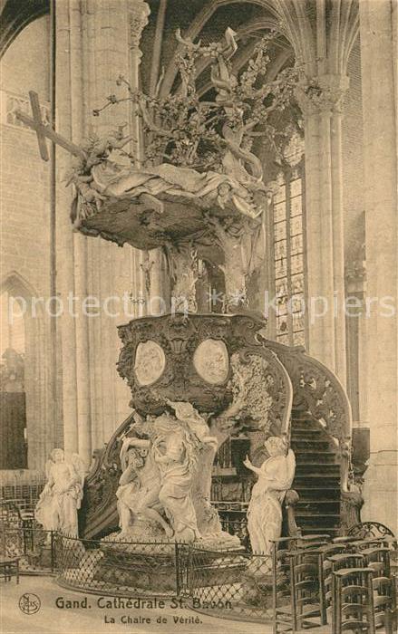 Gand Belgien Cathedrale Saint Bavon La Chaire de Vérité Serie 3 No 48