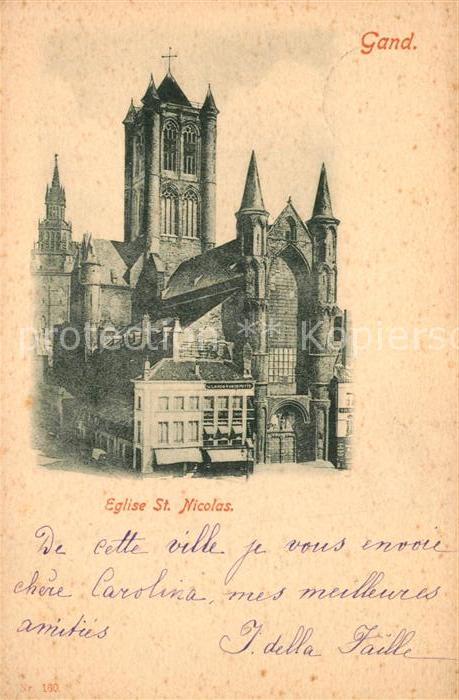 Gand Belgien Eglise Saint Nicolas