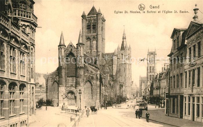 Gand Belgien Eglise Saint Nicolas le Beffroi Eglise Saint Bavon