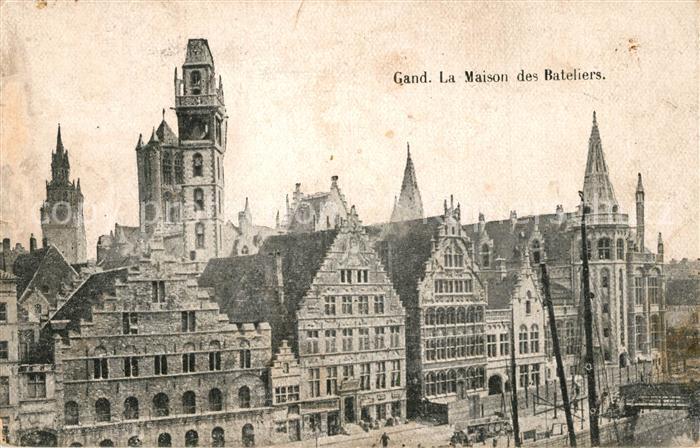 Gand Belgien La Maison des Bateliers Quai aux Herbes