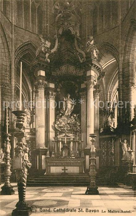 Gand Belgien Cathedrale Saint Bavon Le Maitre Autel