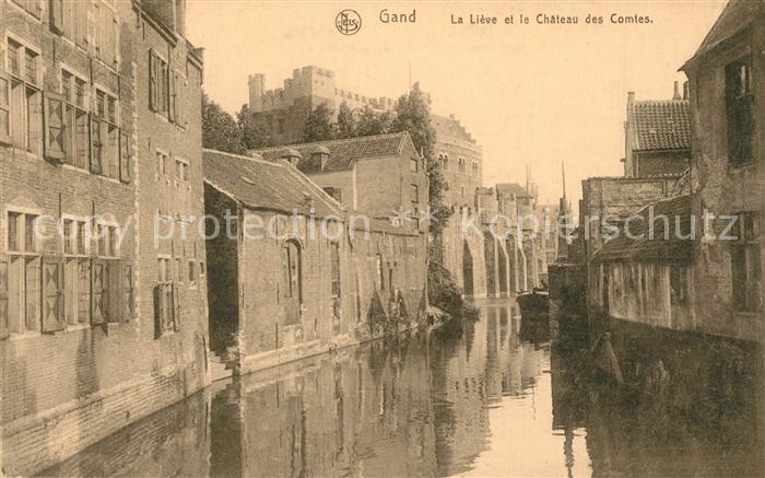 Gand Belgien La Lieve et le Chateau des Comtes Serie 3 No 38