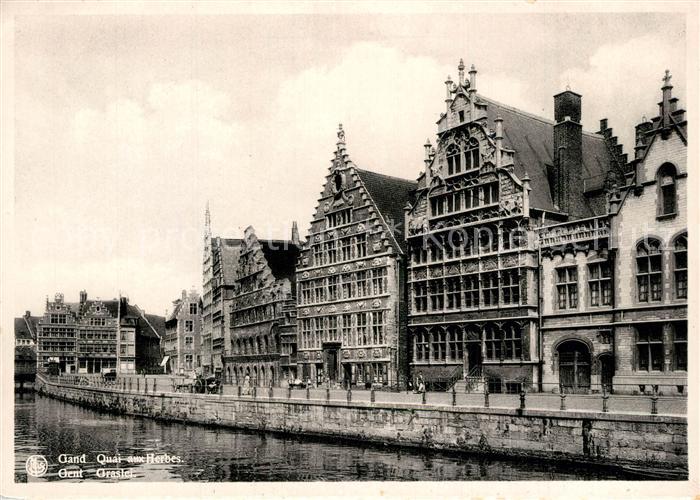 Gand Belgien Quai aux Herbes