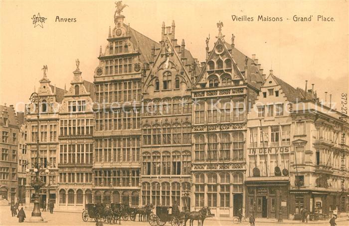 Anvers Antwerpen Vieilles Maisons Grand Place