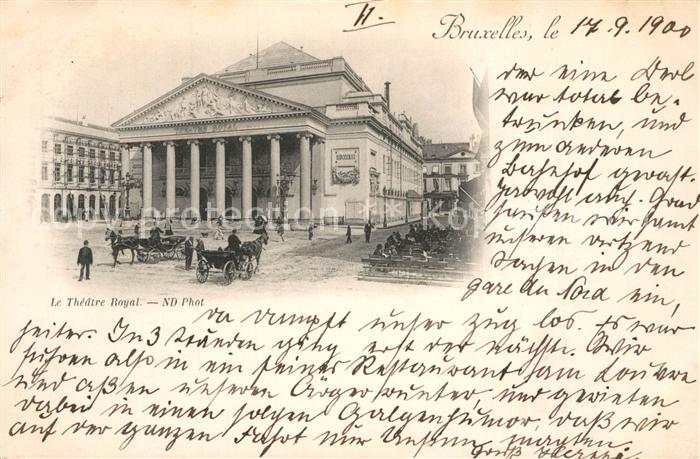 Bruxelles Bruessel Theatre Royal