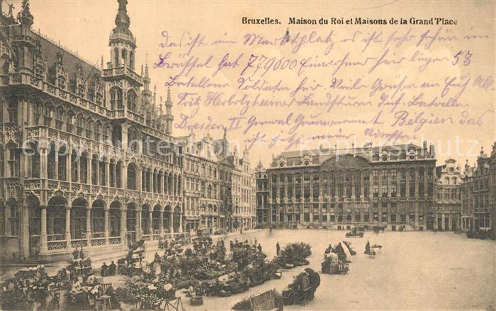 Bruxelles Bruessel Maison du Roi et Maisons de la Grand Place