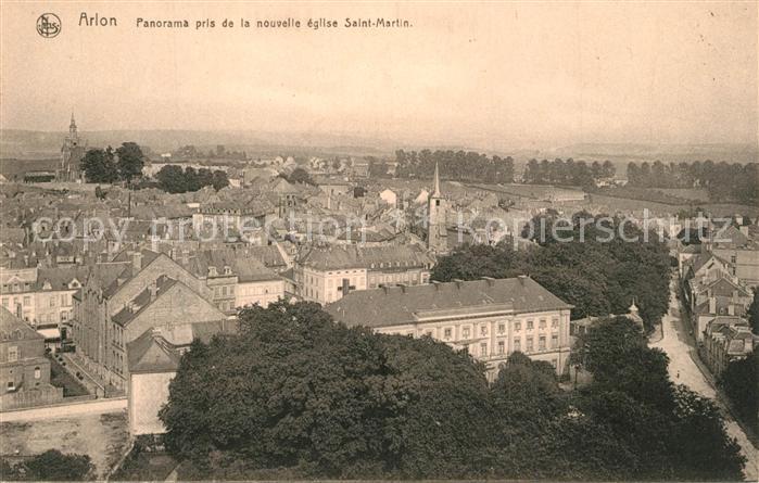 Arlon Wallonie Panorama pris de la nouvelle eglise Saint Martin