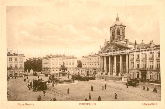Bruxelles Bruessel Place Royale Strassenbahn