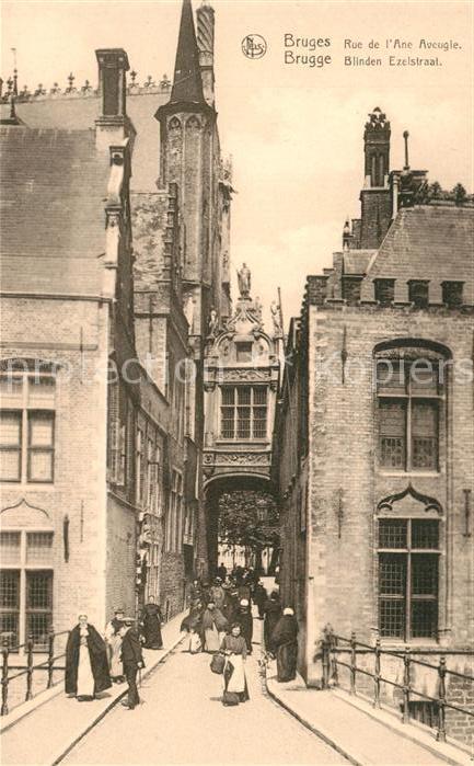 BRUGGE Bruges Belgie Blinden Ezelstraat