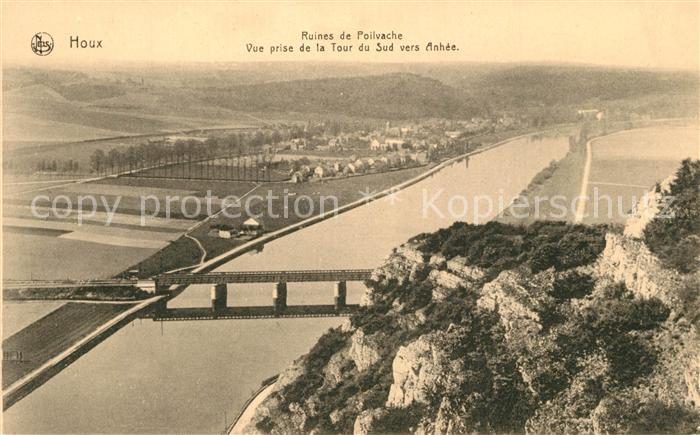 Houx d Eure-et-Loir Fliegeraufnahme Ruines de Poilvache