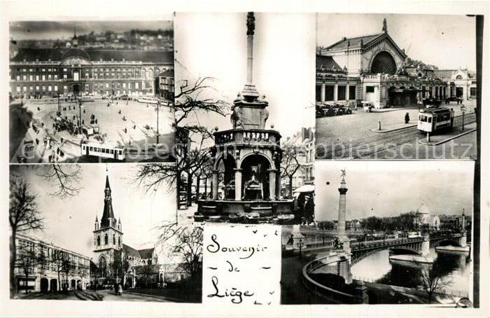 Liege Luettich Bruecke Strassenbahn Pavillon