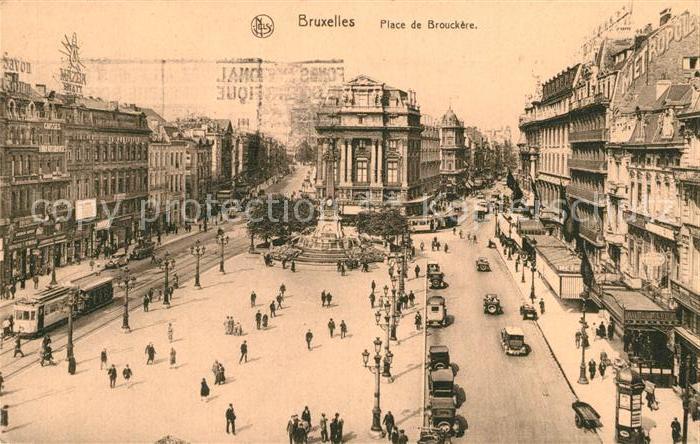 Bruxelles Bruessel Place de Brouckere Strassenbahn