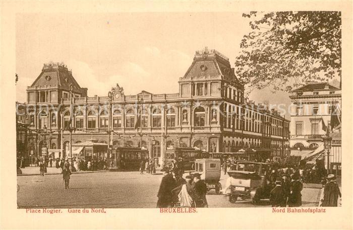 Bruxelles Bruessel Place Rogier Gare du Nord Strassenbahn