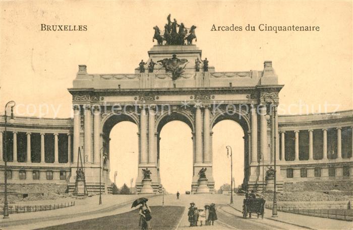 Bruxelles Bruessel Arcades du Cinquanternaire
