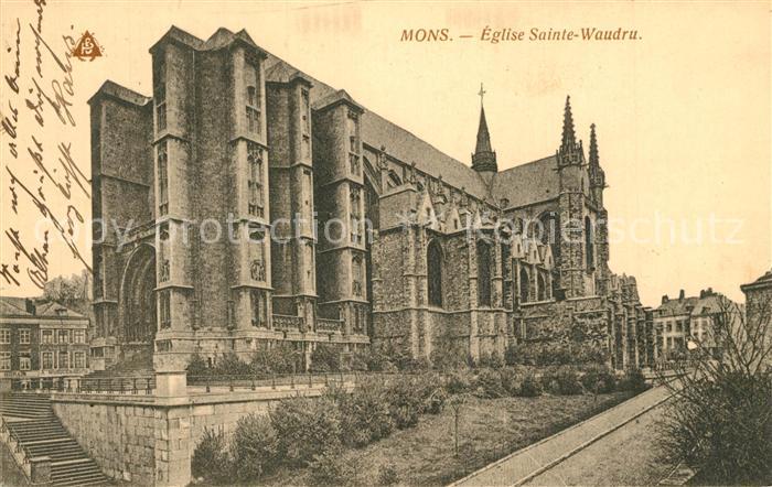 Mons Hainaut Eglise Sainte Waudru