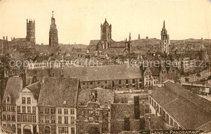 Gand Belgien Panorama