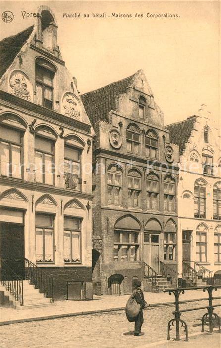 Ypern Ypres Marche au Betail Maisons des Corporations