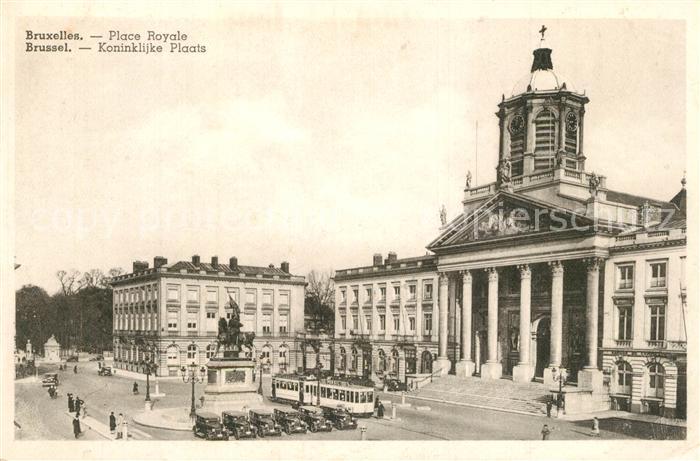 Bruxelles Bruessel Place Royale Strassenbahn