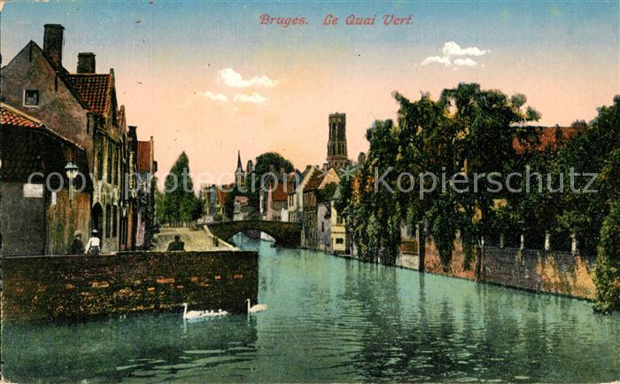 Bruges BRUGGE Belgie oee Quai Vert