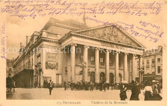 Bruxelles Bruessel Theatre de la Monnaie