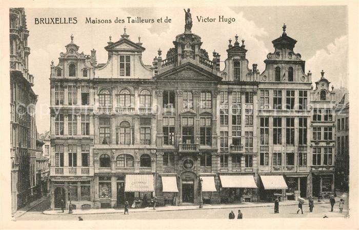 Bruxelles Bruessel Maisons des Tailleurs et de Victor Hugo