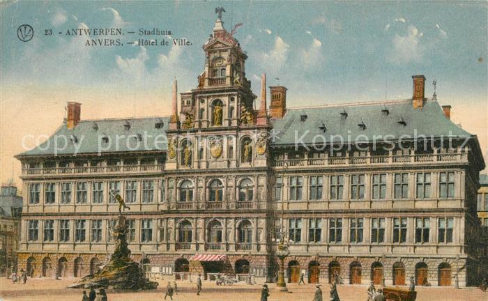 Anvers Antwerpen Hotel de Ville