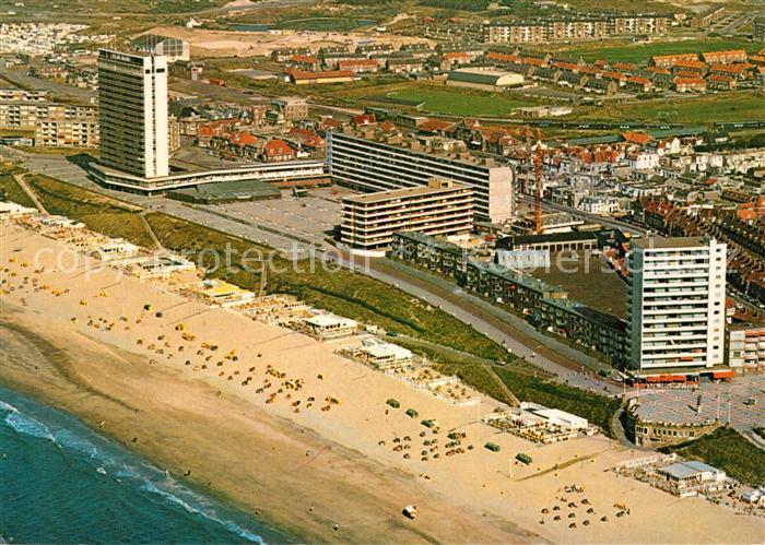 Zandvoort Holland Fliegeraufnahme mit Strand