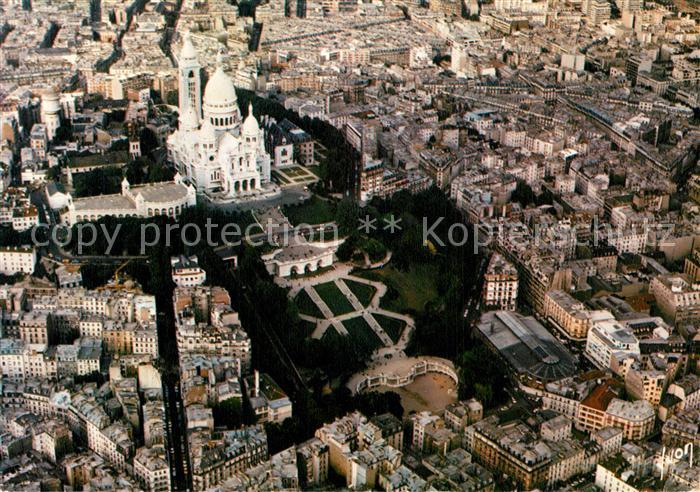 Paris Fliegeraufnahme Sacre Coeur