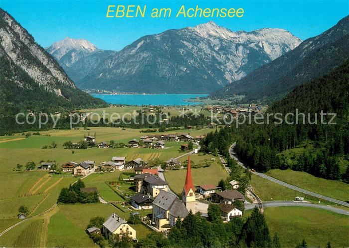 Eben Achensee Fliegeraufnahme mit Karwendelgebirge Seekarspitze