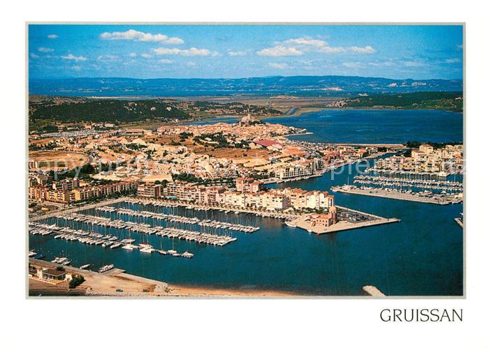 Gruissan Fliegeraufnahme mit Hafen
