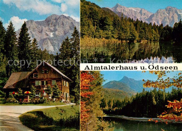 Gruenau Almtal Almtalerhaus mit oedseen