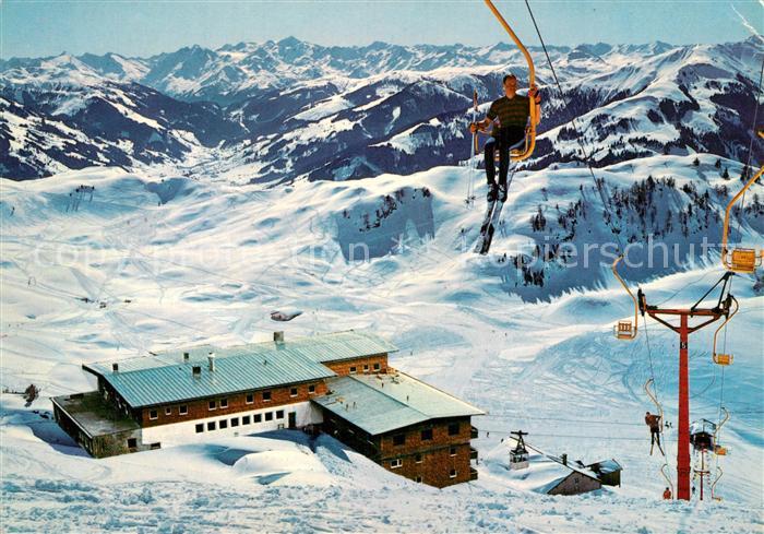 Kitzbuehel Tirol Kitzbueheler Horn Sessellift Alpenhaus Hohe Tauern Grossvenedig