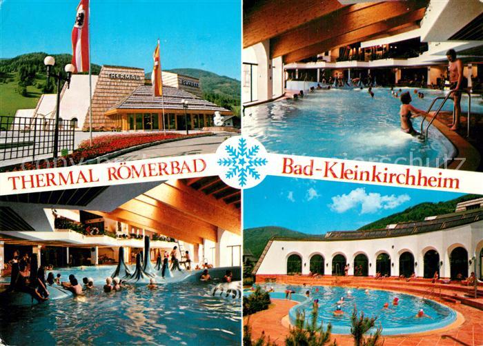 Bad Kleinkirchheim Kaernten Thermal Roemerbad Innen und Aussenbecken