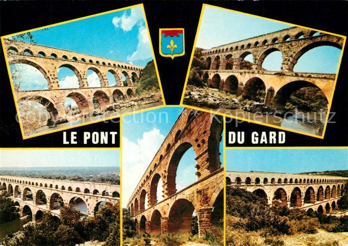 Pont-du-Gard Sous differents aspects Aqueduc romain