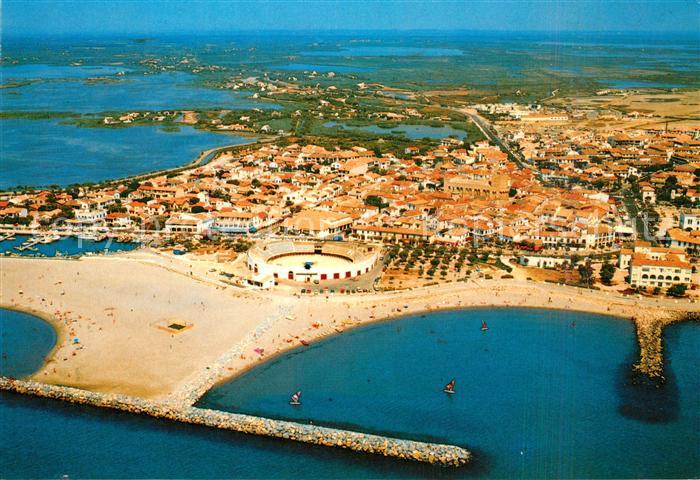 Les Saintes-Maries-de-la-Mer Fliegeraufnahme