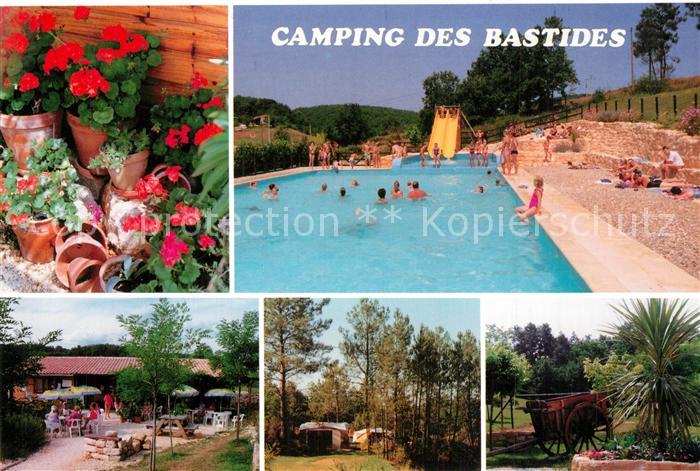 Monflanquin Camping des Bastides Restaurant Schwimm