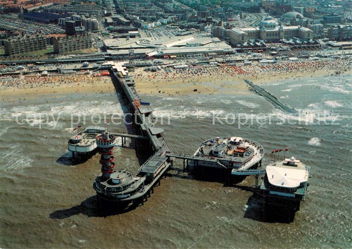 Scheveningen Fliegeraufnahme mit Seebruecke